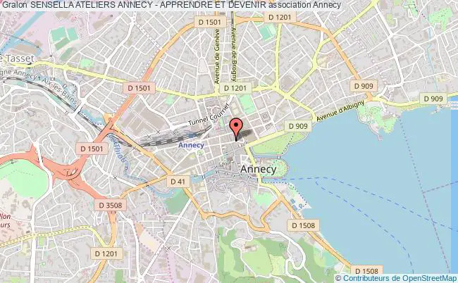 plan association Sensella Ateliers Annecy - Apprendre Et Devenir Annecy