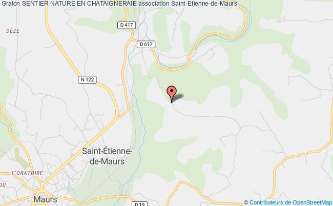 plan association Sentier Nature En Chataigneraie Saint-Étienne-de-Maurs