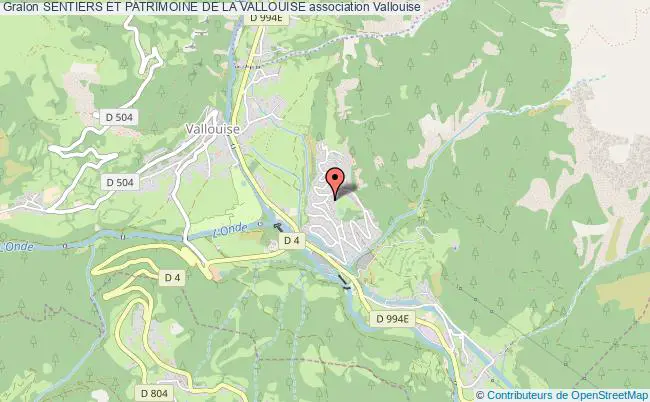 plan association Sentiers Et Patrimoine De La Vallouise Vallouise