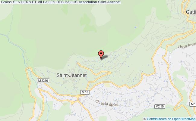 plan association Sentiers Et Villages Des Baous Saint-Jeannet
