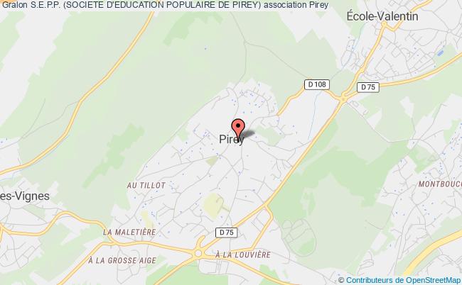 plan association S.e.p.p. (societe D'education Populaire De Pirey) Pirey