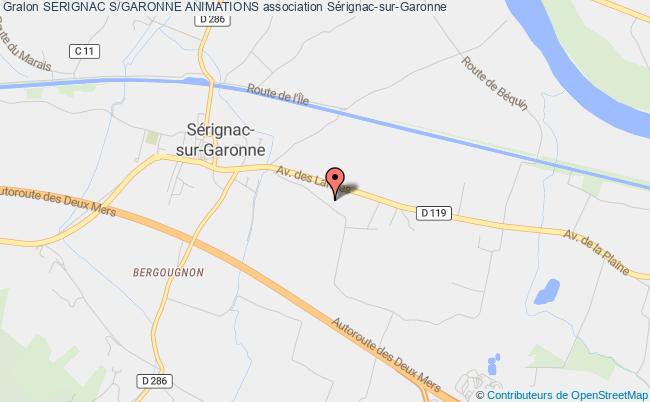 plan association Serignac S/garonne Animations Sérignac-sur-Garonne