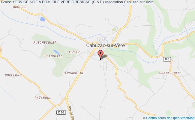 plan association Service Aide A Domicile Vere Gresigne (s.a.d) Cahuzac-sur-Vère