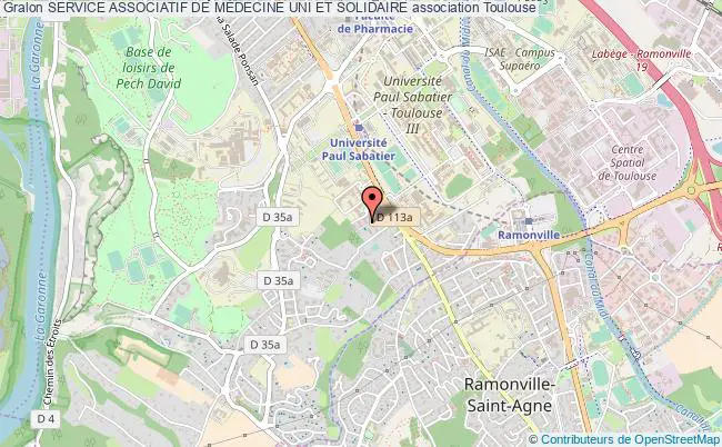 plan association Service Associatif De MÉdecine Uni Et Solidaire Toulouse