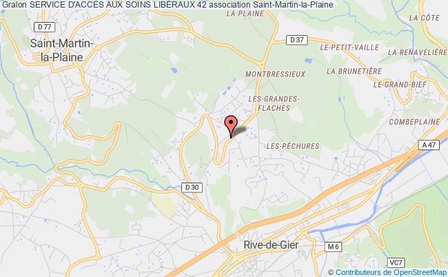 plan association Service D'accÈs Aux Soins LibÉraux 42 Saint-Martin-la-Plaine