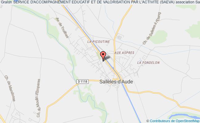 plan association Service D'accompagnement Educatif Et De Valorisation Par L'activite (saeva) Sallèles-d'Aude
