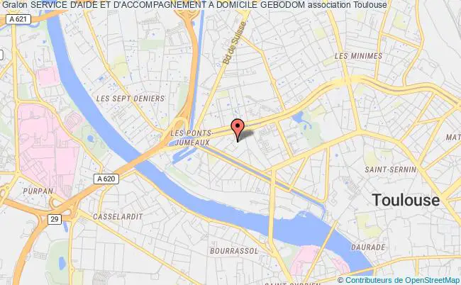 plan association Service D'aide Et D'accompagnement A Domicile Gebodom Toulouse