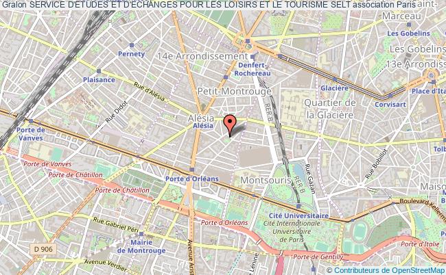 plan association Service D'etudes Et D'echanges Pour Les Loisirs Et Le Tourisme Selt Paris