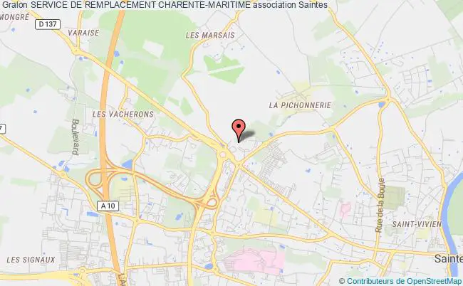 plan association Service De Remplacement Charente-maritime Saintes