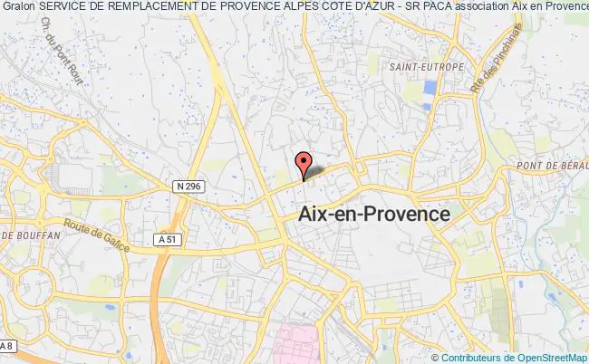 plan association Service De Remplacement De Provence Alpes Cote D'azur - Sr Paca Aix-en-Provence
