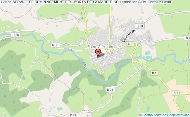 plan association Service De Remplacement Des Monts De La Madeleine Saint-Germain-Laval