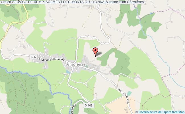 plan association Service De Remplacement Des Monts Du Lyonnais Chevrières