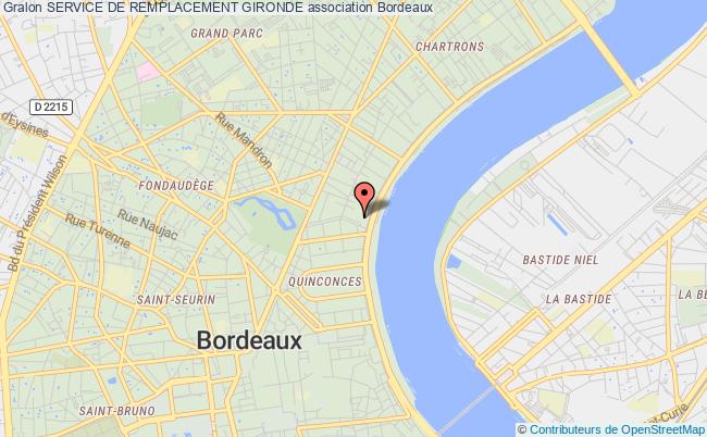 plan association Service De Remplacement Gironde Bordeaux
