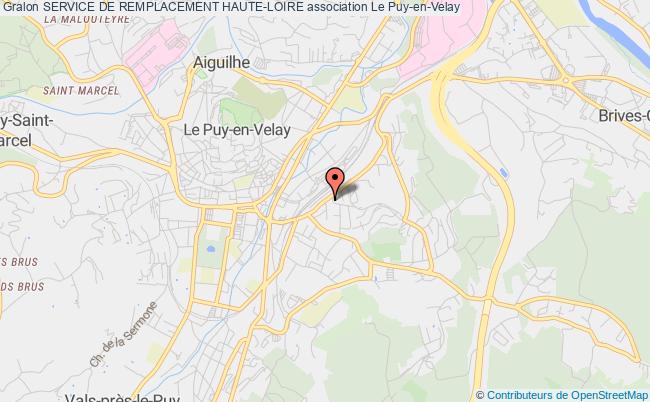 plan association Service De Remplacement Haute-loire Le Puy-en-Velay