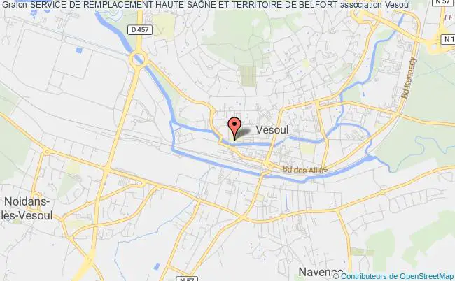 plan association Service De Remplacement Haute SaÔne Et Territoire De Belfort Vesoul