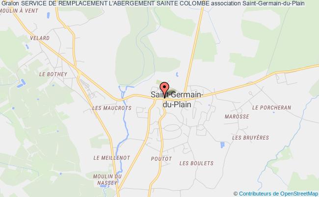 plan association Service De Remplacement L'abergement Sainte Colombe Saint-Germain-du-Plain