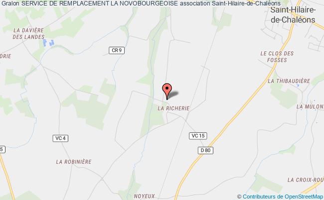 plan association Service De Remplacement La Novobourgeoise Saint-Hilaire-de-Chaléons