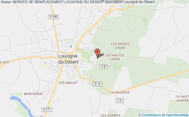 plan association Service De Remplacement Louvigne Du Desert Louvigné-du-Désert