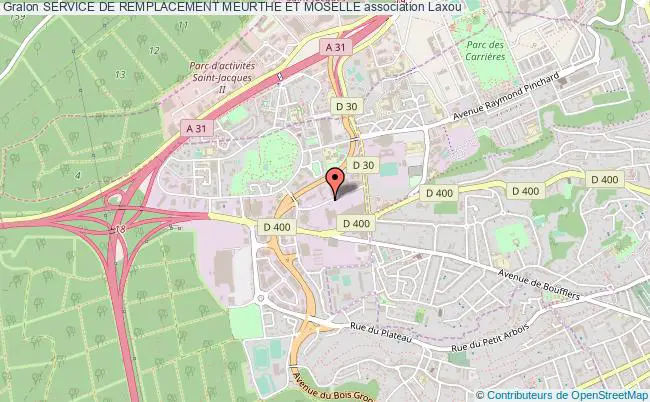 plan association Service De Remplacement Meurthe Et Moselle Laxou