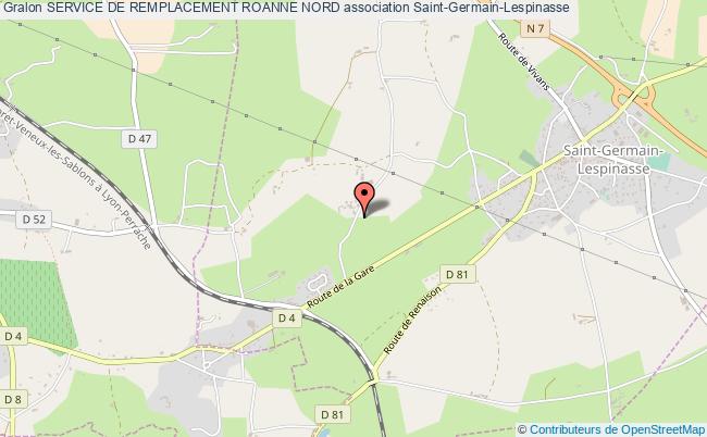 plan association Service De Remplacement Roanne Nord Saint-Germain-Lespinasse