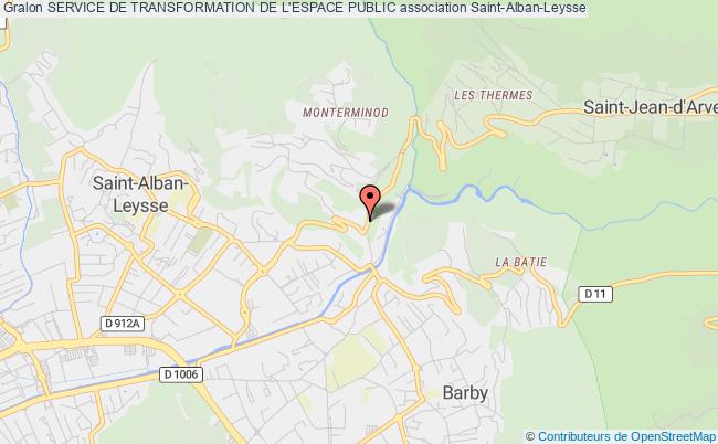 plan association Service De Transformation De L'espace Public Saint-Alban-Leysse