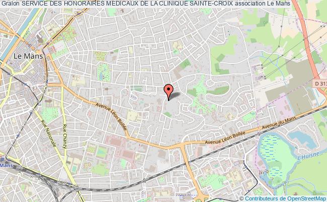 plan association Service Des Honoraires Medicaux De La Clinique Sainte-croix Le    Mans