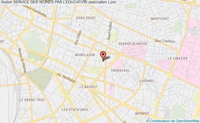 plan association Service Des Jeunes Par L'education Lyon