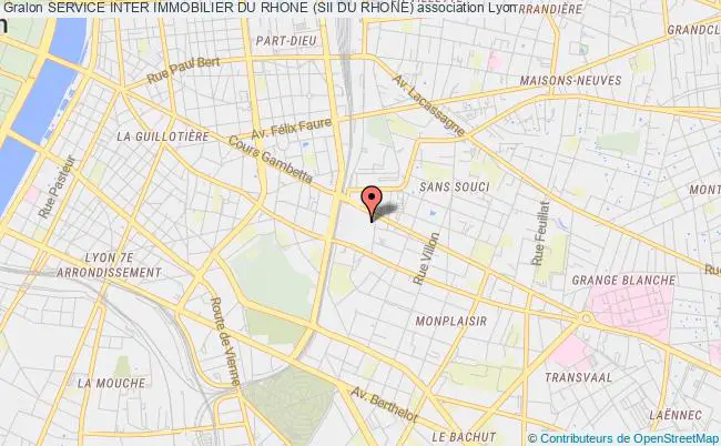 plan association Service Inter Immobilier Du Rhone (sii Du Rhone) Lyon