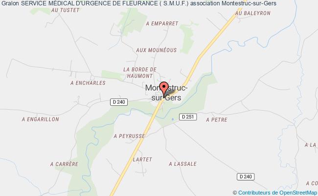 plan association Service MÉdical D'urgence De Fleurance ( S.m.u.f.) Montestruc-sur-Gers