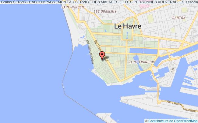plan association Servir- L'accompagnement Au Service Des Malades Et Des Personnes Vulnerables Havre