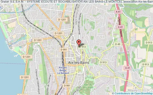 plan association S.e.s.a.m. - Systeme Ecoute Et Sociabilisation Aix Les Bains-le Montcel Aix-les-Bains