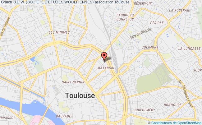 plan association S.e.w. (societe D'etudes Woolfiennes) Toulouse