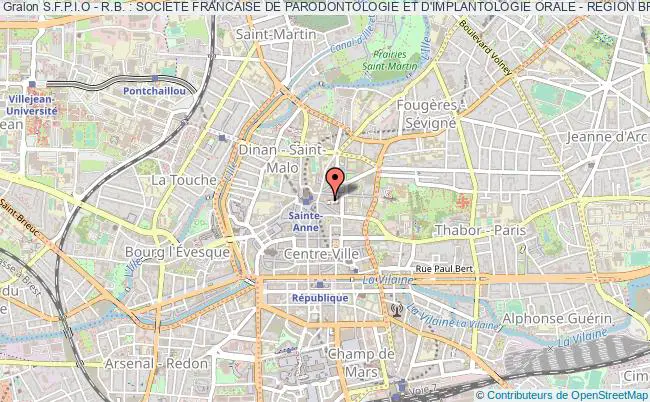 plan association S.f.p.i.o - R.b. : Societe Francaise De Parodontologie Et D'implantologie Orale - Region Bretagne Rennes