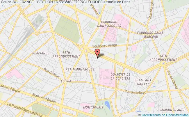 plan association Sgi France - Section Francaise De Sgi Europe Paris
