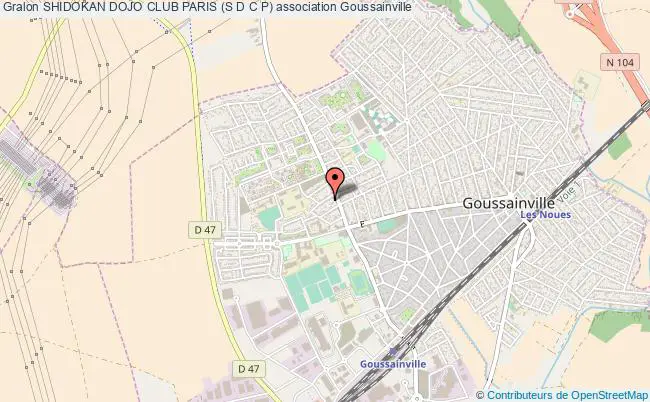 plan association Shidokan Dojo Club Paris (s D C P) Goussainville