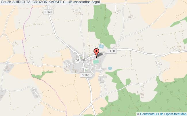 plan association Shin Gi Tai Crozon Karate Club Argol