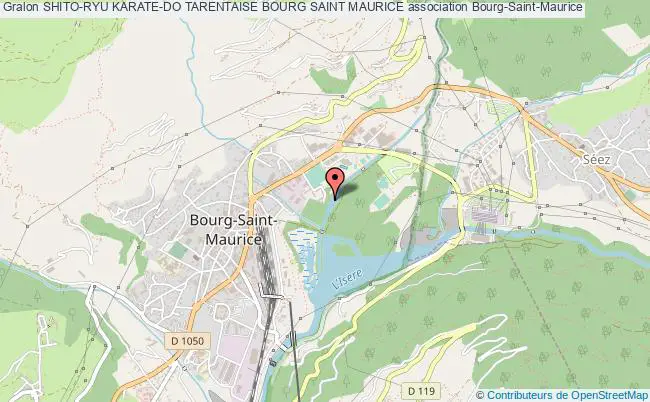 plan association Shito-ryu Karate-do Tarentaise Bourg Saint Maurice Bourg-Saint-Maurice