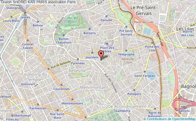 plan association Shorei Kan Paris Paris