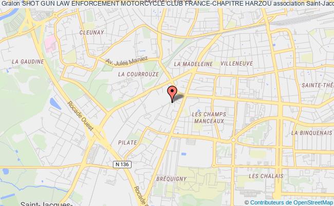 plan association Shot Gun Law Enforcement Motorcycle Club France-chapitre Harzou Saint-Jacques-de-la-Lande