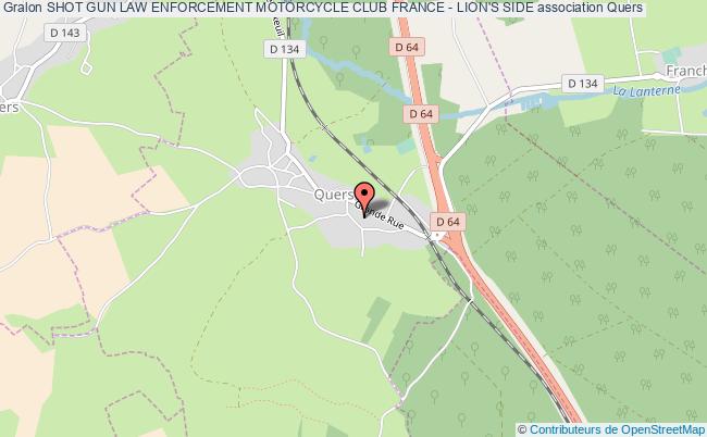 plan association Shot Gun Law Enforcement Motorcycle Club France - Lion's Side Quers