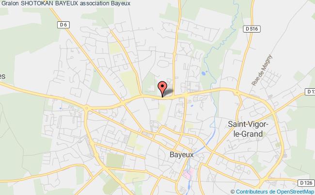 plan association Shotokan Bayeux Bayeux