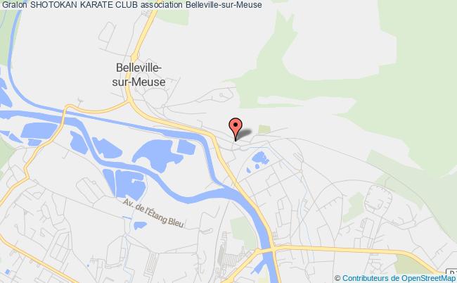 plan association Shotokan Karate Club Belleville-sur-Meuse