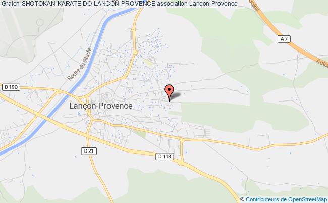 plan association Shotokan Karate Do Lancon-provence Lançon-Provence