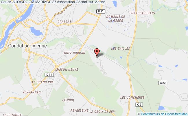 plan association Showroom Mariage 87 Condat-sur-Vienne