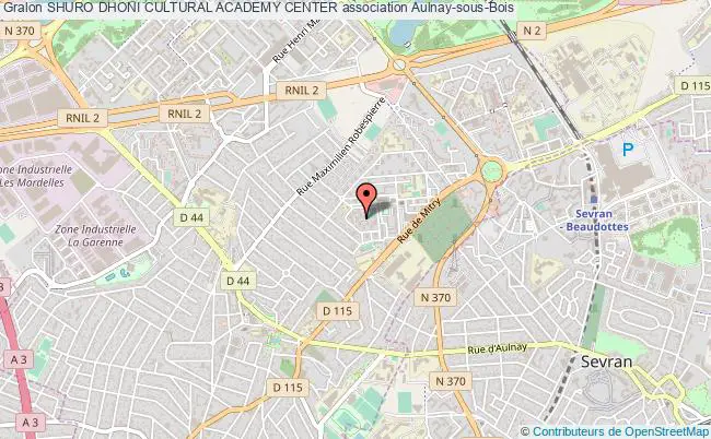 plan association Shuro Dhoni Cultural Academy Center Aulnay-sous-Bois