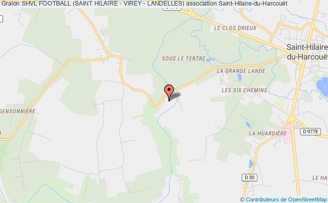 plan association Shvl Football (saint Hilaire - Virey - Landelles) Saint-Hilaire-du-Harcouët