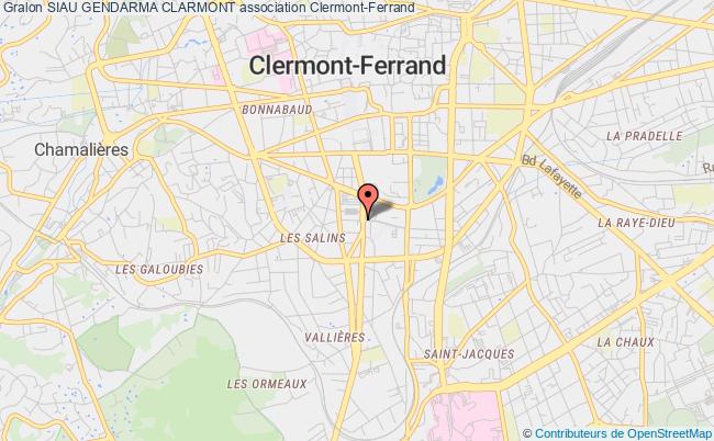 plan association Siau Gendarma Clarmont Clermont-Ferrand