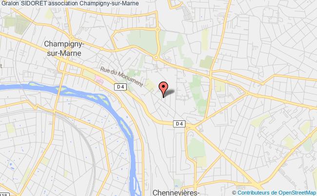 plan association Sidoret Champigny-sur-Marne