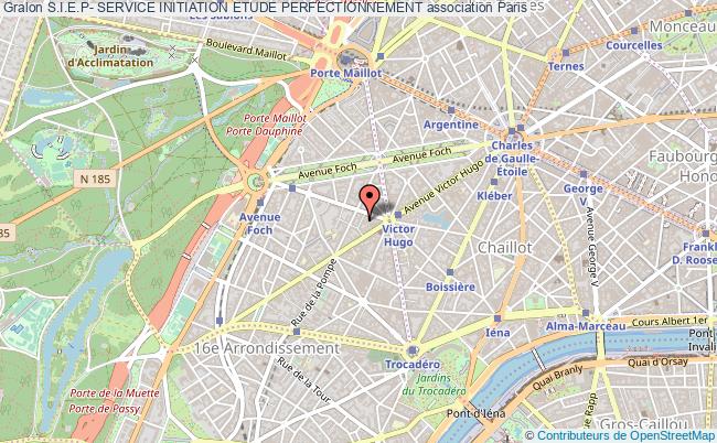 plan association S.i.e.p- Service Initiation Etude Perfectionnement Paris 16e