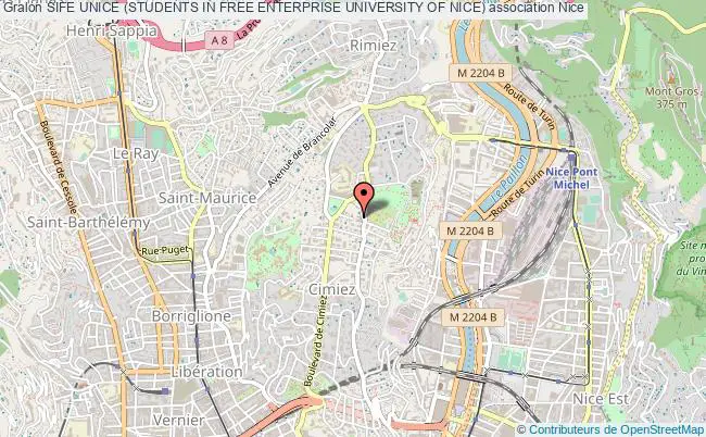 plan association Sife Unice (students In Free Enterprise University Of Nice) Nice